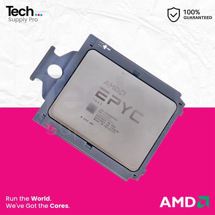 Процессор AMD EPYC 7643 48-Core 2.30GHz 225W 256MB SP3 Unlocked CPU 100-00000032