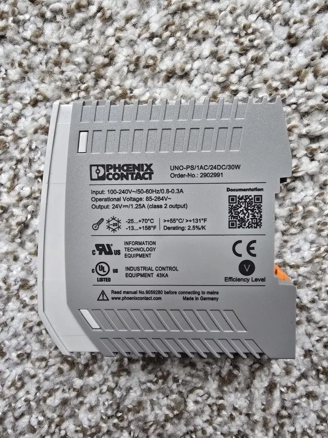 Блок питания Phoenix Contact 30W 24VDC 3 Pole DIN Rail Power Supply UNO-PS/1AC/2