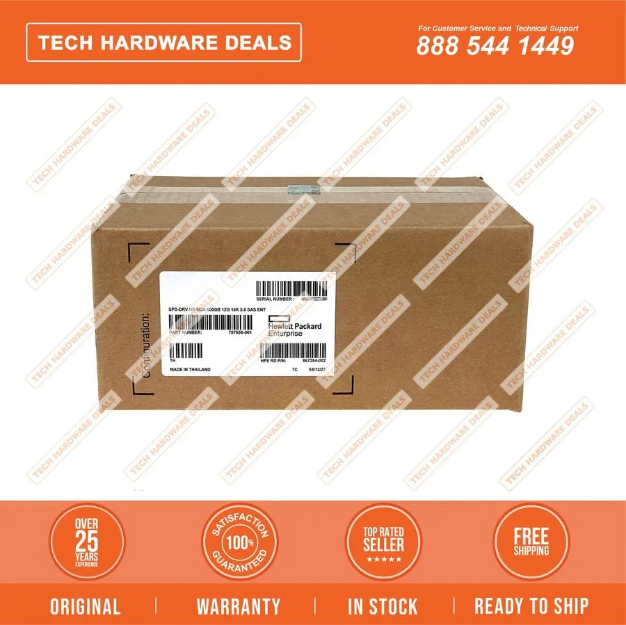 Жёсткий диск J9V70A HP MSA 15K 12G 3.5INCH SAS 600GB HDD 787656-001