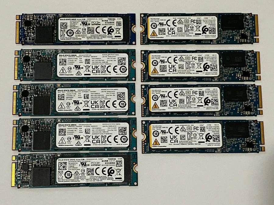 SSD-накопитель Kioxia 512GB M.2 2280 NVMe PCIe SSD KXG60ZNV512G 87% health