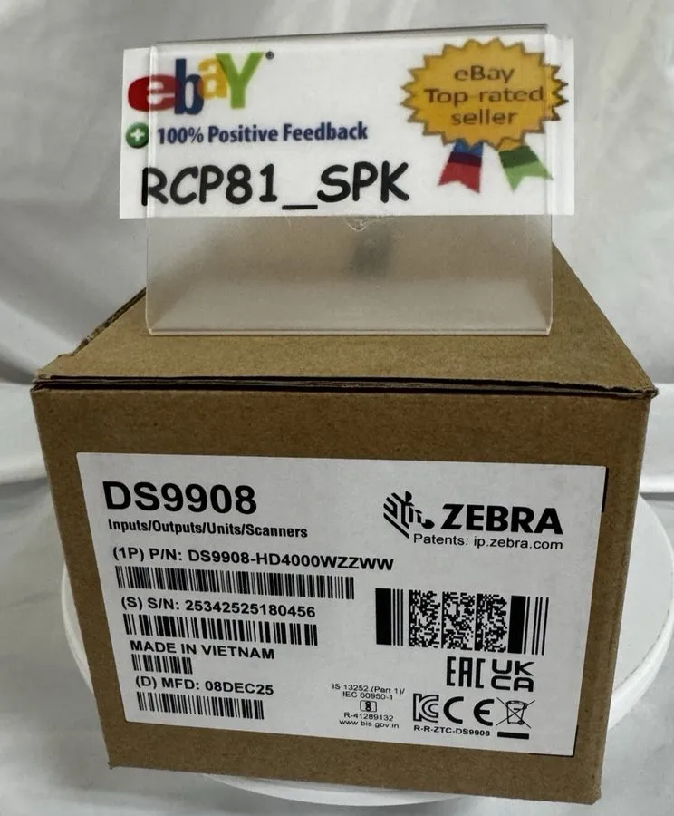 Сканер штрих-кода Zebra DS9908 2D USB Barcode Scanner CBA-U01-S07ZAR | Free Over