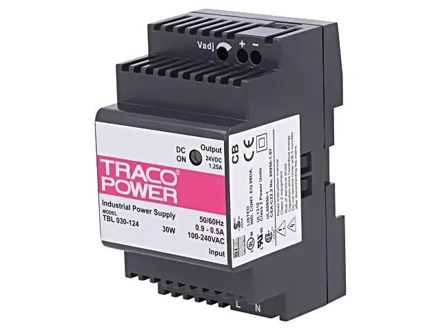 Блок питания Traco Power Industrial DIN Rail Power Supply 24VDC 1.25A 30W TSL 03