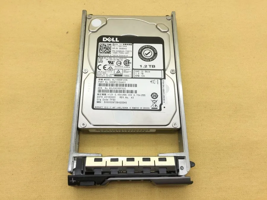 Жёсткий диск Dell 089D42 1.2TB 10K 12GB/s SAS 2.5" HDD 89D42 Hard Drive