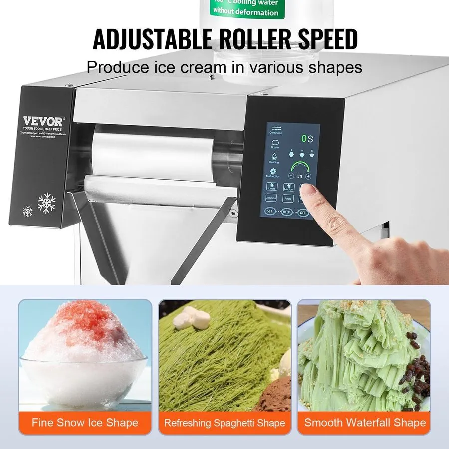 Оборудование для общепита Commercial Snowflake Ice Generator 573lb/24h Stainless — фото лота 2