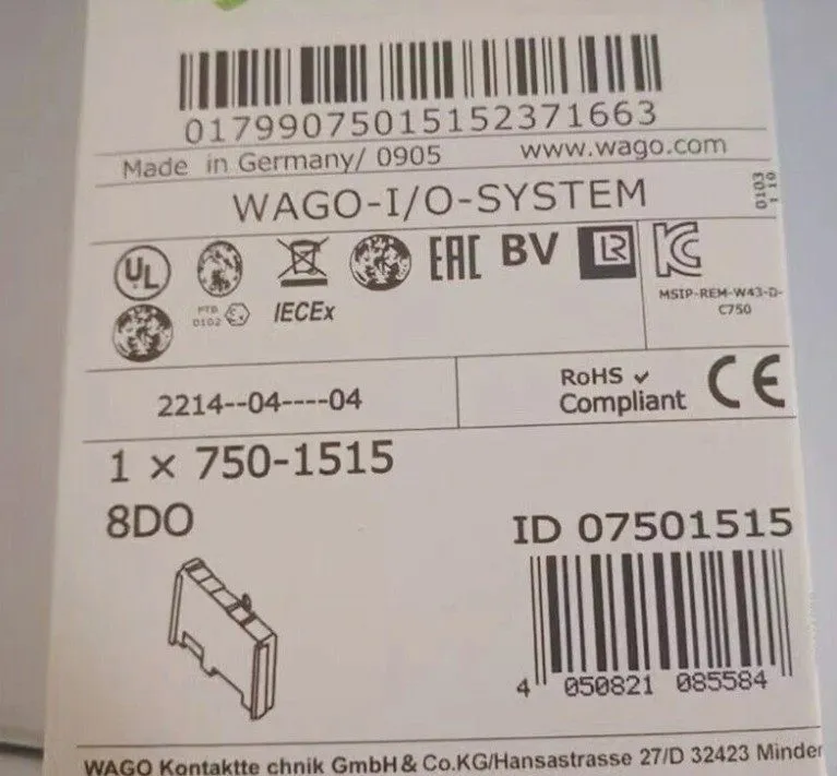 ПЛК Wago 750-1515 Buscoupler DeviceNet Module PLC Adapter