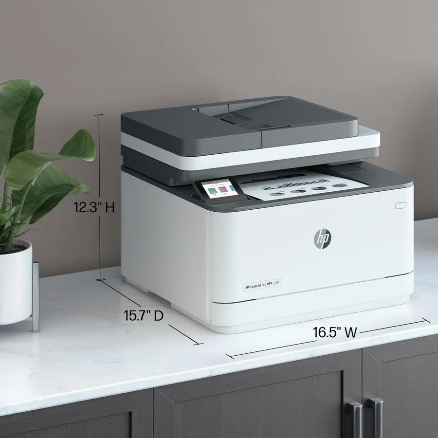 Лазерный принтер HP LaserJet Pro MFP 3101sdw Wireless Black & White Laser Printe — фото лота 2