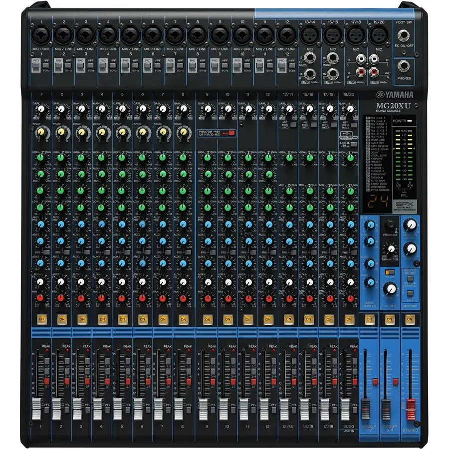 Микшерный пульт YAMAHA MG20XU 20 channel mixing console from japan