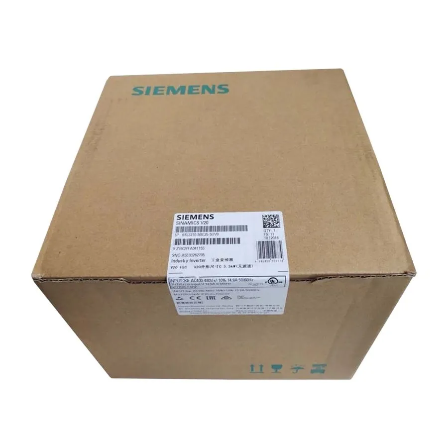 Частотный преобразователь 6SL3 210-5BE25-5UV0 SIEMENS SINAMICS Rated Power