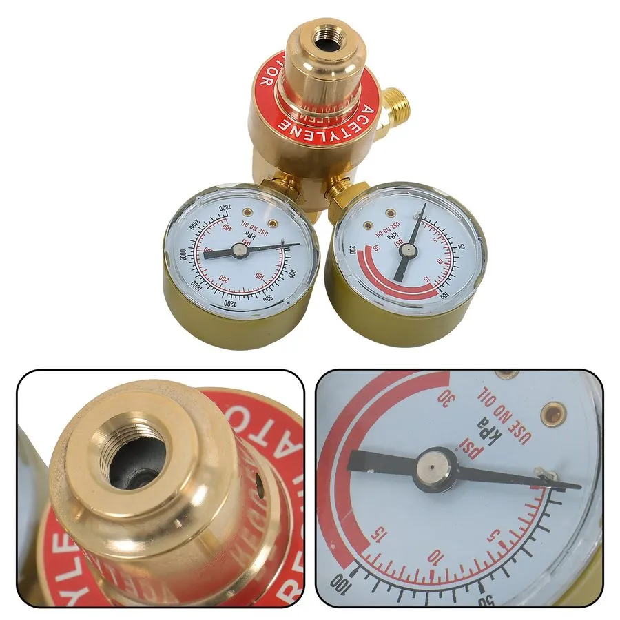 Трубопроводная арматура Oxygen Acetylene Gas Regulator Welding Cutting Torch Dua