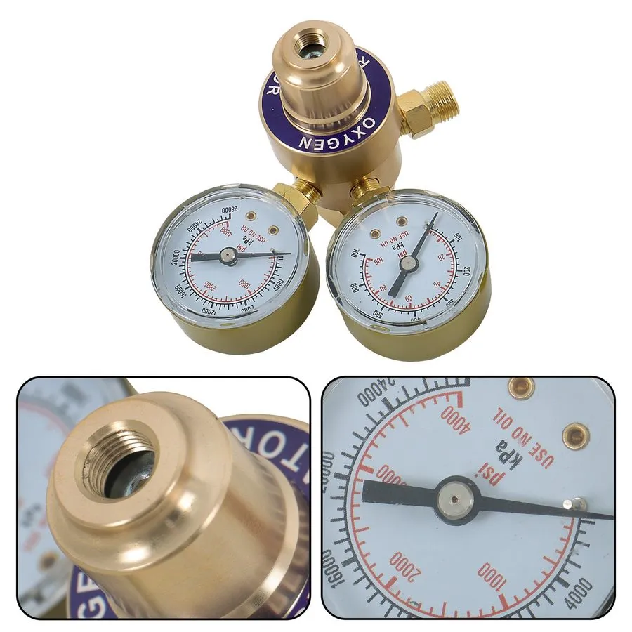 Трубопроводная арматура Oxygen Acetylene Gas Regulator Welding Cutting Torch Dua — фото лота 2