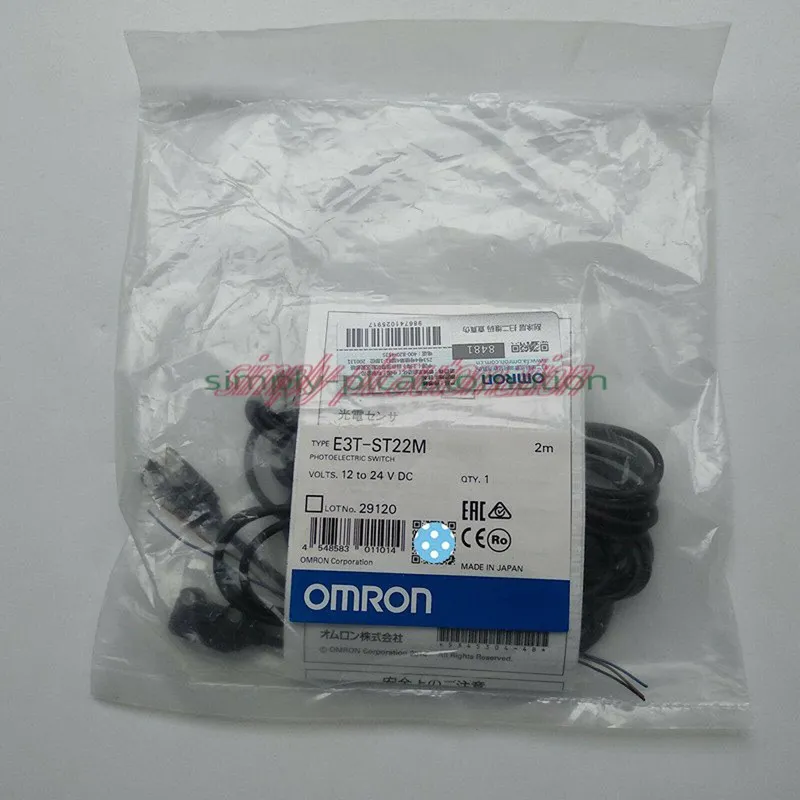 Фотоэлектрический датчик OMRON photoelectric sensor E3T-ST22M 2M