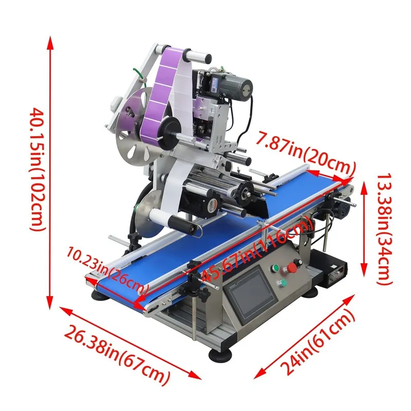Конвейер 110V LT-160 Automatic Desktop Conveyor Table Plate labeling and Coding