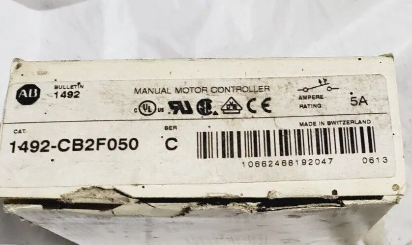 Автоматический выключатель ALLEN BRADLEY 1492-CB2G050 SER.B BREAKER 2POLE 5AMP N — фото лота 1