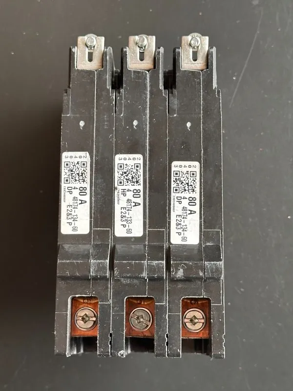 Автоматический выключатель Square D EDB34080 N 80A 480V 3 Poles Miniature Circui — фото лота 3