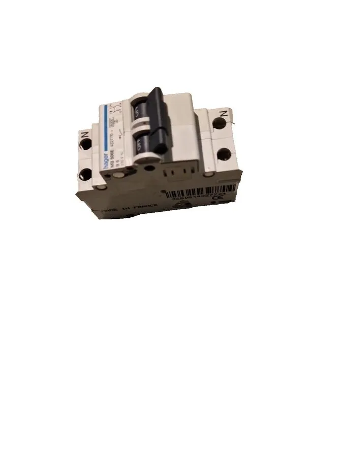 Автоматический выключатель Hager Circuit Breaker MBN-506E 1P+N, B-6A, 6kA, 2 Mod — фото лота 1