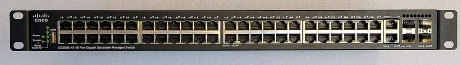 Коммутатор Cisco SG350X-48 48-Port Gigabit Stackable Switch 4x 10G SFP+ Uplinks