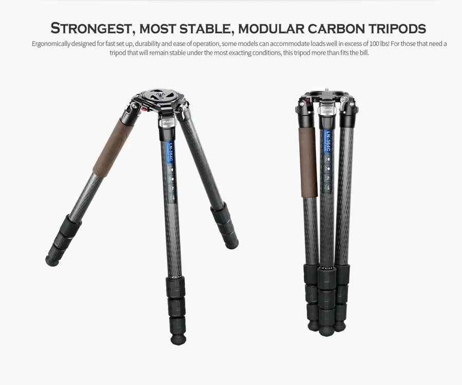 Оборудование видеонаблюдения Leofoto LN-364C Heavy Duty Tripod Carbon Fiber W/ba