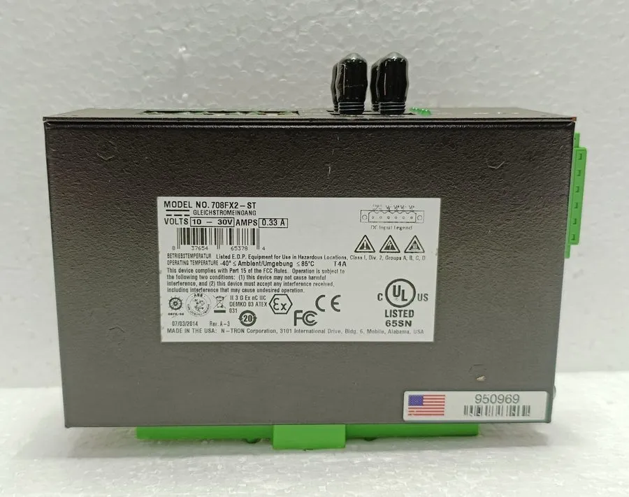 Коммутатор N-Tron 708FX2-ST Industrial Ethernet Switch 8-Port 10-30VDC Marine