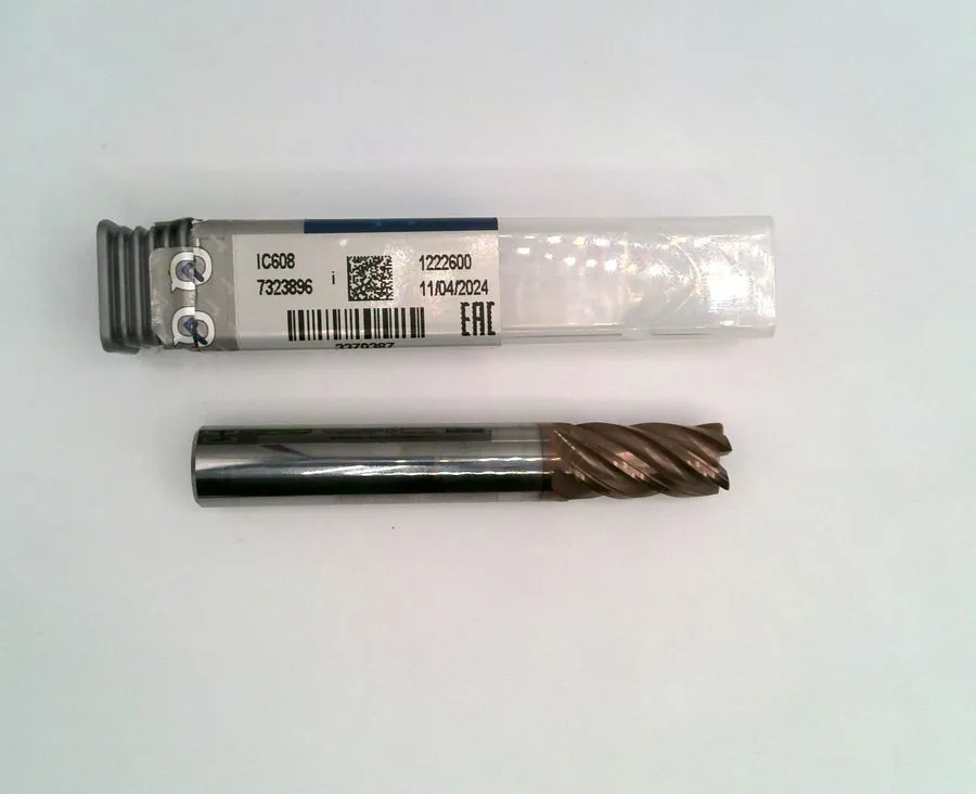 Режущий инструмент Iscar EC‑H5M 12mm 5FL R0.8 Carbide End Mill IC608 27mm LOC 84