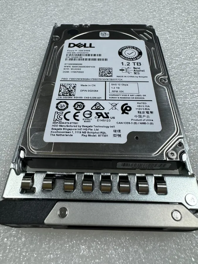 Сервер G2G54 ST1200MM0099 Dell POWEREDGE 1.2TB 10KRPM 12Gb 2.5"SAS HDD 0G2G54
