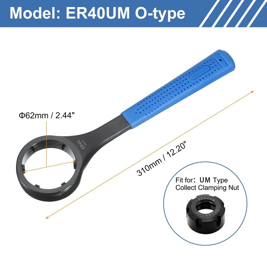 Режущий инструмент ER40UM O-Type Collet Chuck Wrench Spanner 40CrV Integral Type