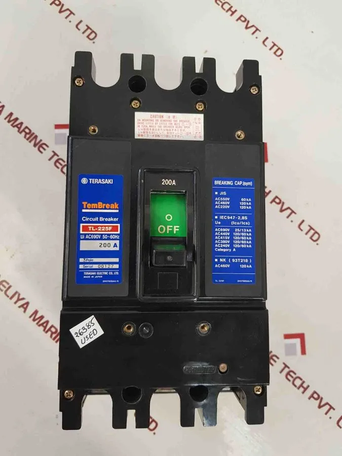 Автоматический выключатель Terasaki Tl-225f 3-pole Circuit Breaker 850amp Ac200-