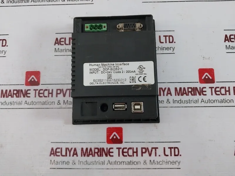 Панель оператора Delta DOP-B03S211 HMI Touch Panel 24V DC 200mA Type 4X (Not )
