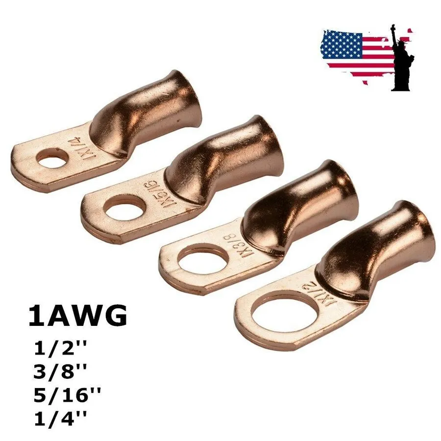 Режущий инструмент Connector M6-M12 Stud 1 AWG Bare Copper Ring Terminal Crimp W