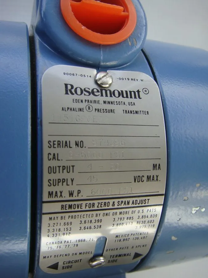 Датчик давления Rosemount 1151GP0E22 Gauge Pressure Transmitter