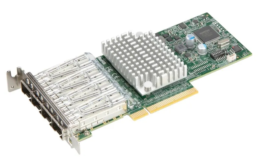 Сервер SuperMicro AOC-STG-i4S 4-Port 10Gb/s SFP+ 10GbE SFP Ethernet Server Netwo — фото лота 1