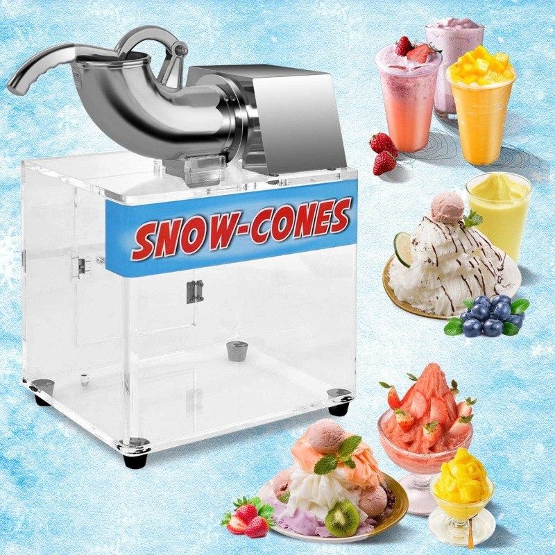 Оборудование для общепита Electric Ice Crusher Shaver Machine Snow Cone Maker Sh — фото лота 2