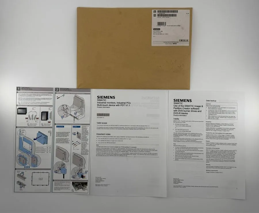 Промышленный компьютер Siemens 6AV7260-0AM10-0AX6 SIMATIC IPC677D (PANEL PC) — фото лота 2