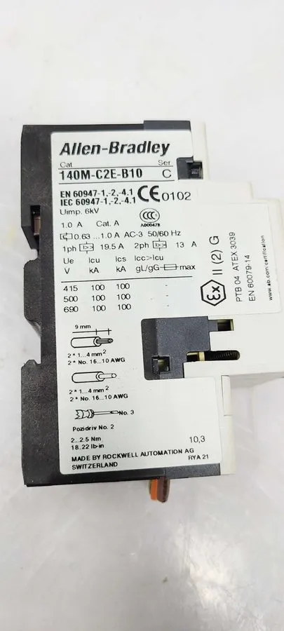 Автоматический выключатель Allen Bradley 140M-C2E-B10 Motor Protection Circuit B