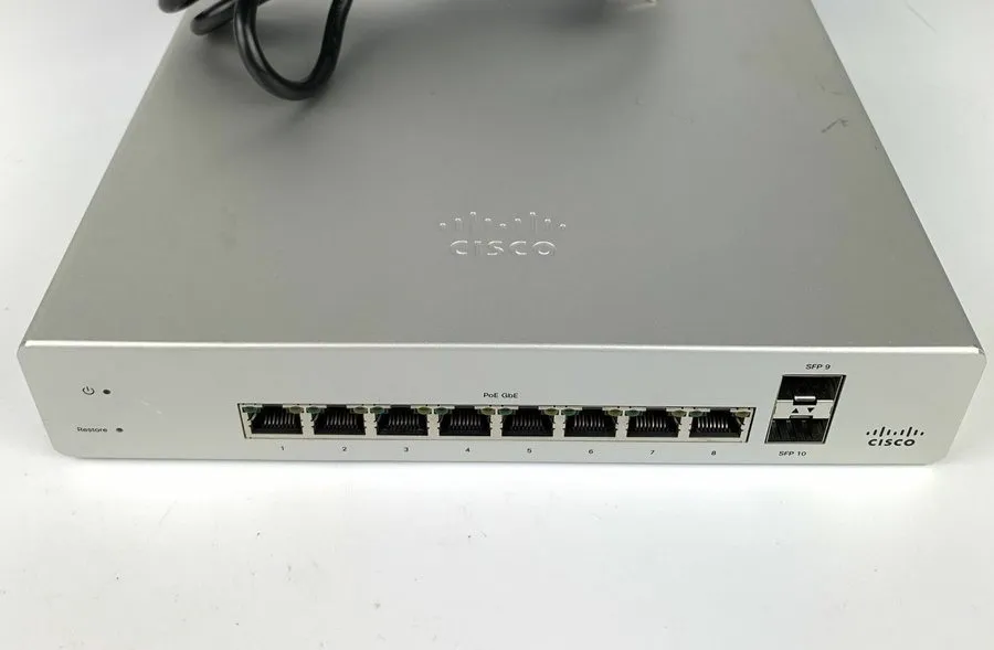 Коммутатор Cisco Meraki MS220-8P Cloud Managed Switch 8-Port Gigabit PoE 8x 1GbE