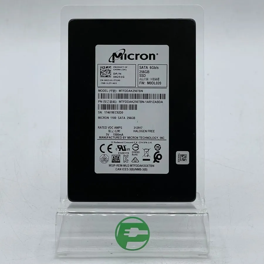 Жёсткий диск HP 795961-001 Micron MTFDDAK256TBN 1100 256GB SATA Disque Dur 2.5 i