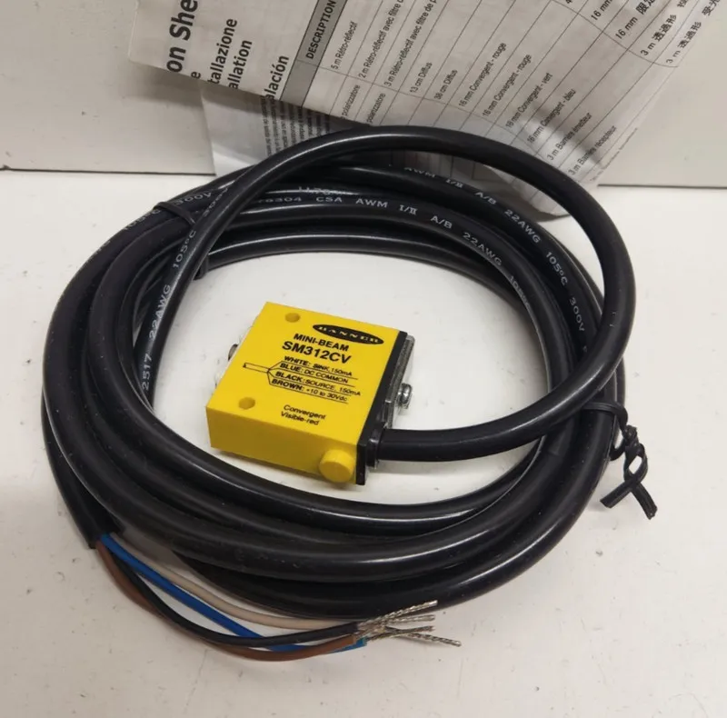 Фотоэлектрический датчик Banner SM312CV Mini-Beam Convergent Photoelectric Senso
