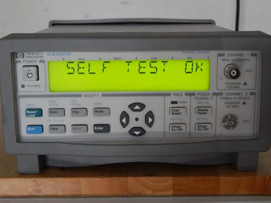 Тестер Agilent 53150A 20 GHz CW Microwave Frequency Counter&lhy — фото лота 3