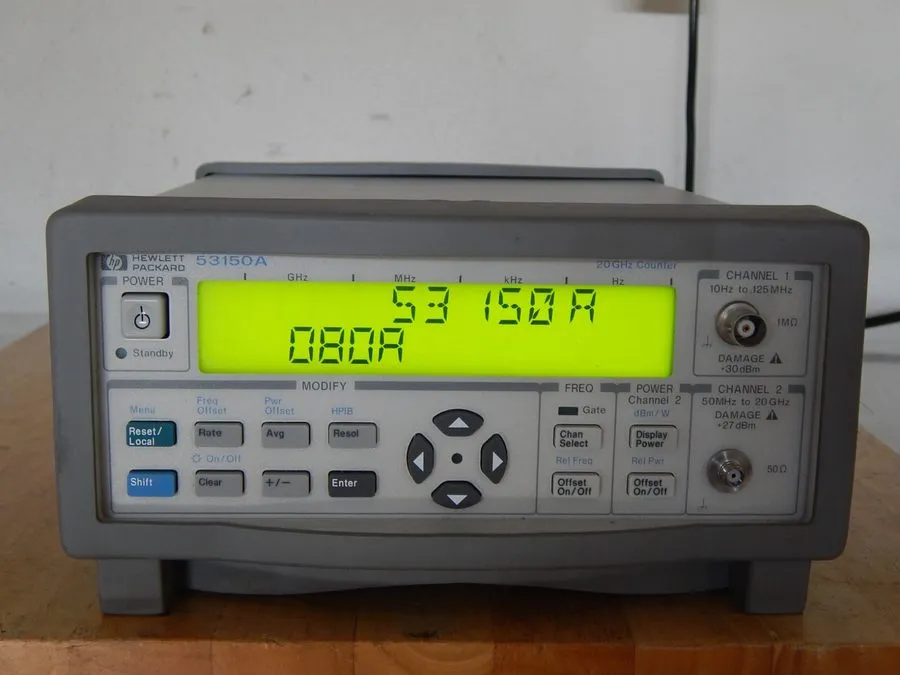 Тестер Agilent 53150A 20 GHz CW Microwave Frequency Counter&lhy — фото лота 4
