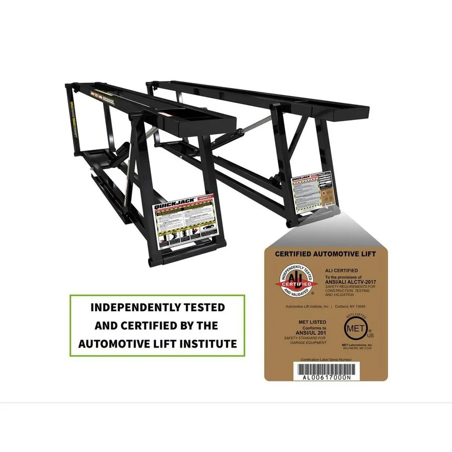 Автоподъёмник QuickJack 6000ELX Super-Long Portable Car Lift 6000 lb. capacity — фото лота 1
