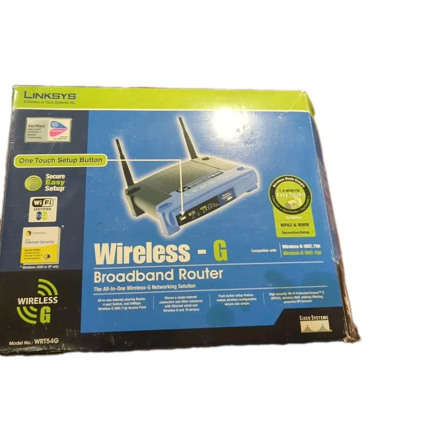 Маршрутизатор LINKSYS WIRELESS -G BROADBAND ROUTER (WRT54G) 2.4 GHz/ 802.11g -4 