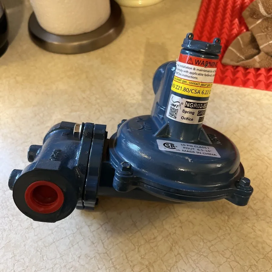 Трубопроводная арматура NORGAS NGR02-BDA Gas Regulator 3/4" NPT 1/2" Orifice Gre — фото лота 1