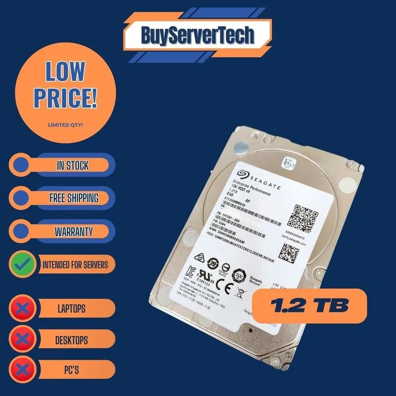 Жёсткий диск Seagate ST1200MM0018 1.2TB 2.5" SAS 12Gbps 10K 520B Enterprise HDD — фото лота 1