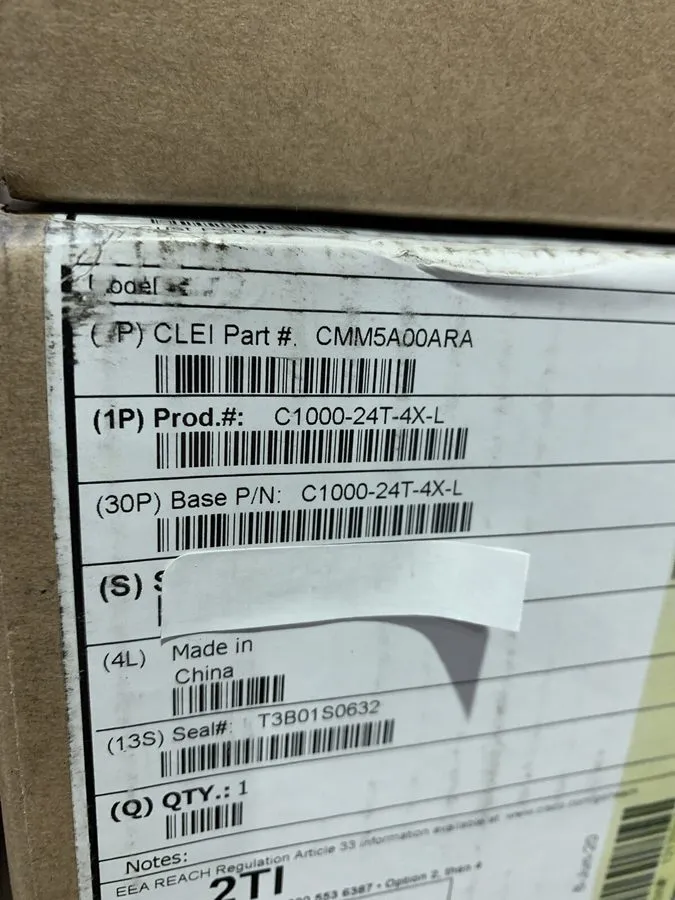 Коммутатор Catalyst C1000-24T-4X-L 24 Port GE, 4x10 SFP+ UPLINK PORTS, RACK MOUN