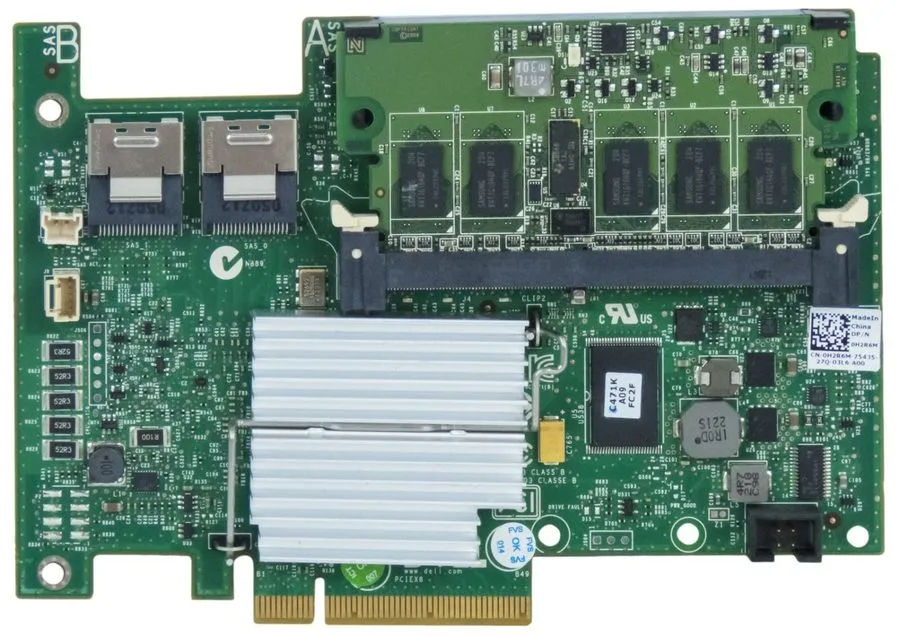 Контроллер H2R6M Dell PERC H700 8-Port SAS 6Gbps PCI E RAID Controller 0H2R6M W/