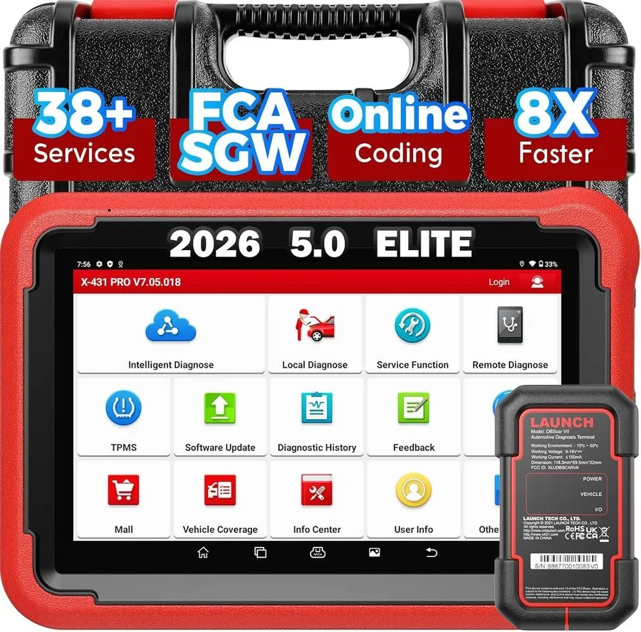 Диагностический сканер 2026LAUNCH X431 PRO V5.0 V+5.0 PRO5 All Systems Diagnosti