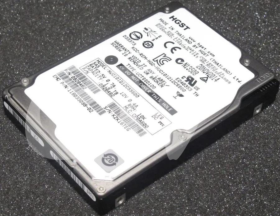 Жёсткий диск HGST HUC101212CSS600 0B28482 1.2TB 10K RPM 6Gb/s 2.5" SAS HDD Hard 