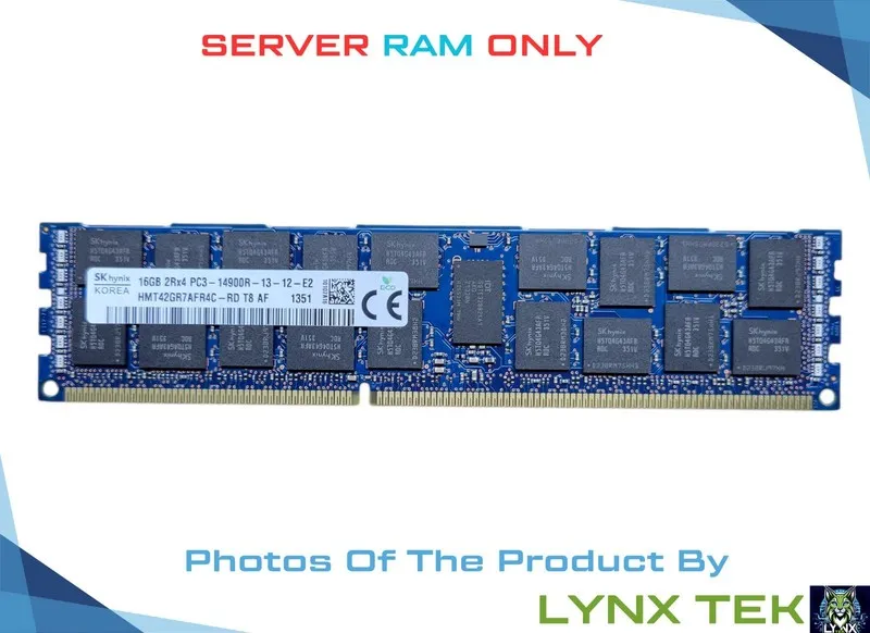 Модуль памяти SK Hynix 16GB 2Rx4 PC3 14900R ECC RDIMM SDRAM HMT42GR7AFR4C-RD