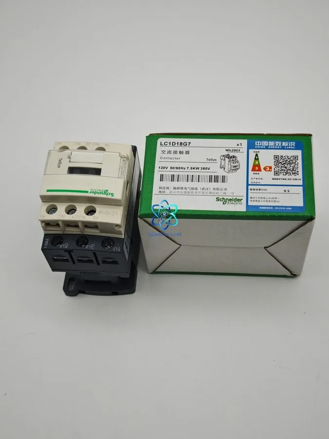 Контактор LC1D18G7 IEC Contactor, TeSys Deca, Nonreversing 18A 10HP at 480VAC