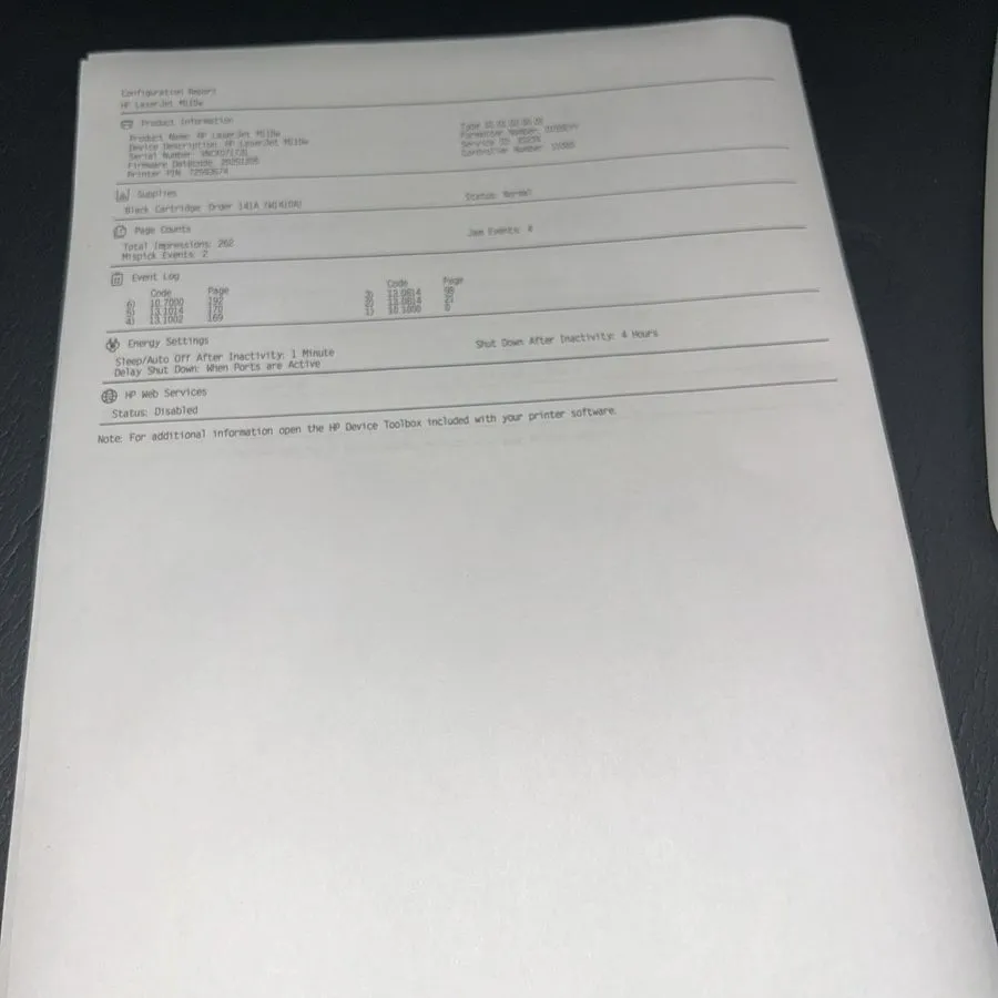 Лазерный принтер HP LaserJet M110we Wireless Black & White Compact Laser Printer
