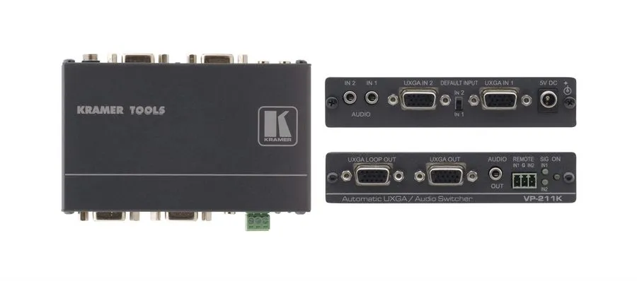 Видеокоммутатор Kramer 2x1 VGA / XGA switch / automatic UXGA / audio switcher VP